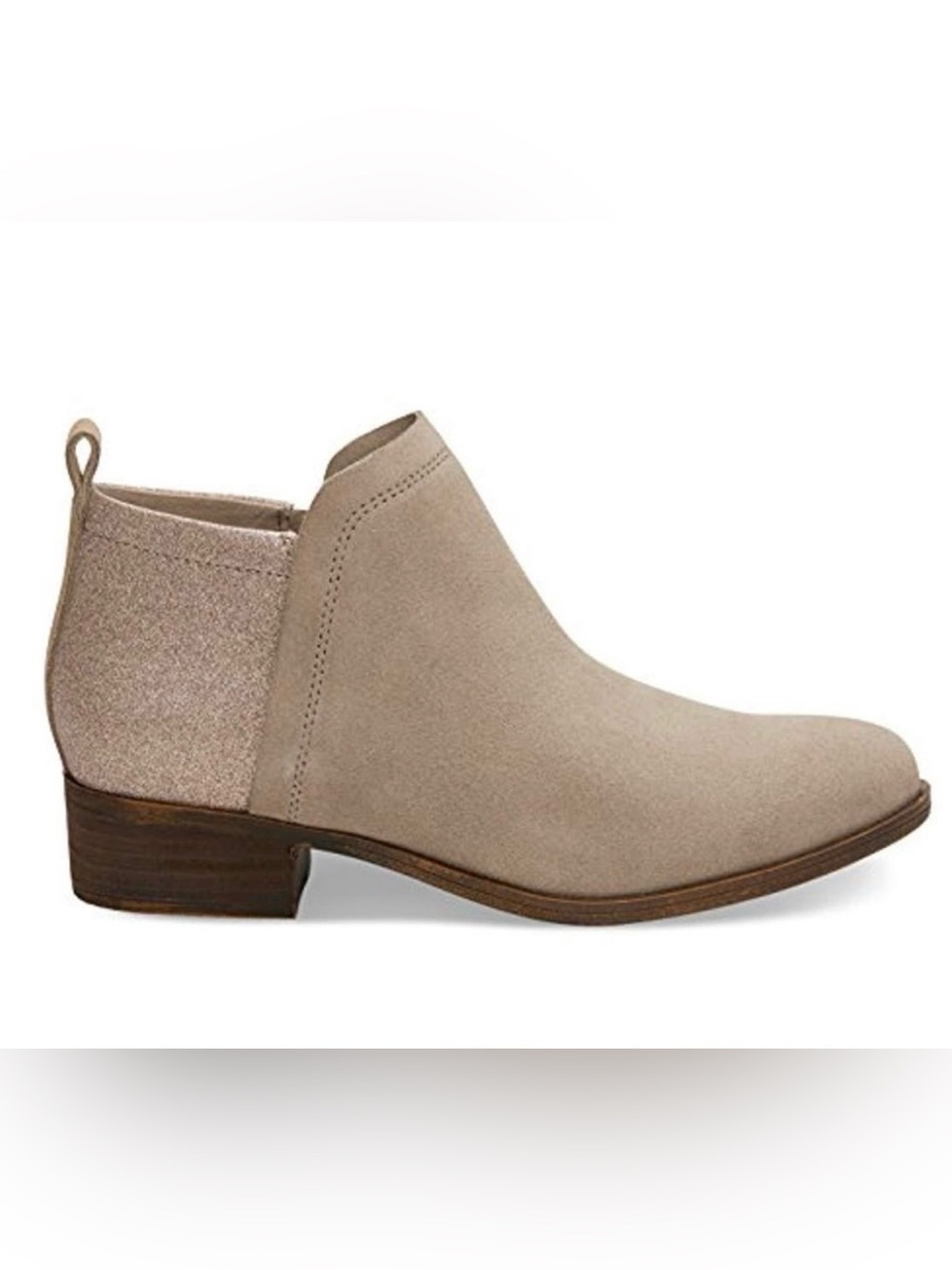 Deia Suede Glitter Ankle Boots